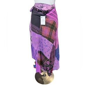 NWT from Jackpot Patchwork  Wrap Skirt